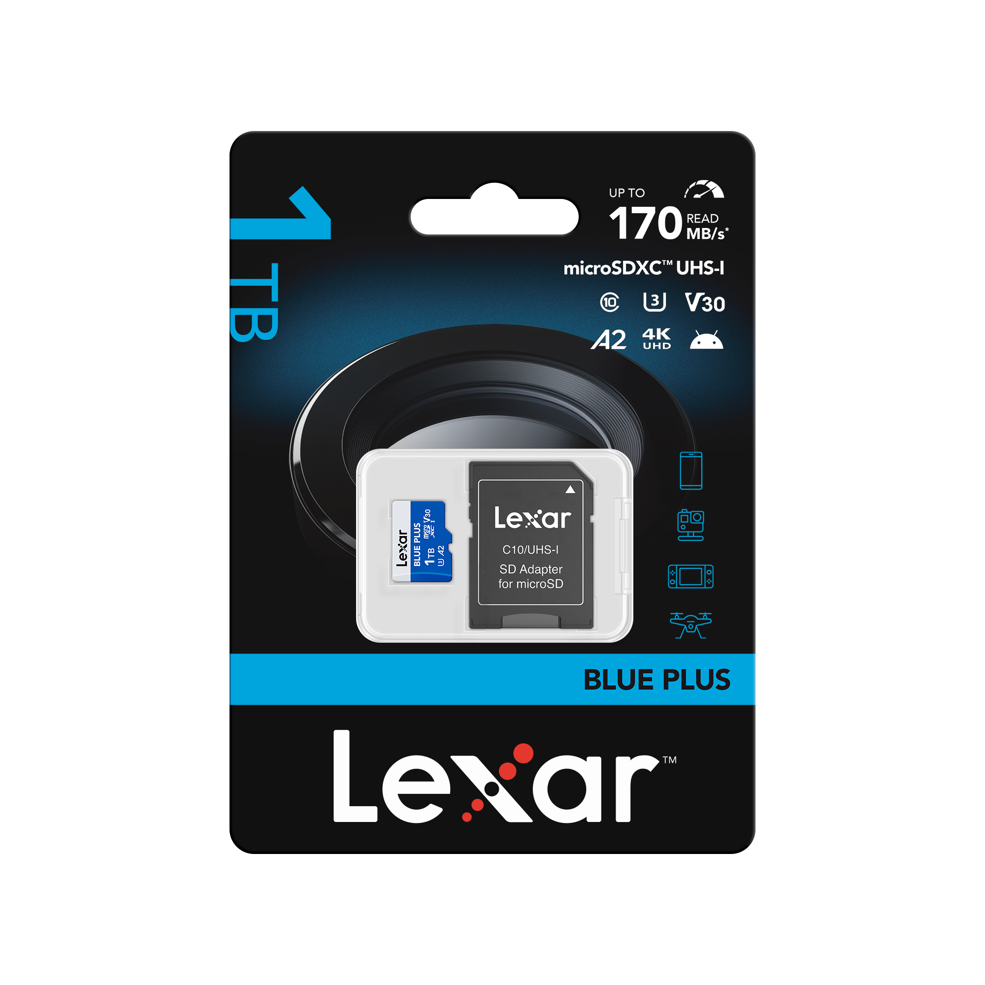 Lexar microSDXC 100MB/s Blue Plus 1TB