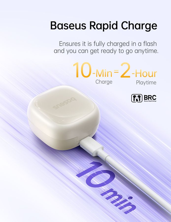 Baseus Bass BD1 TWS Earbuds White