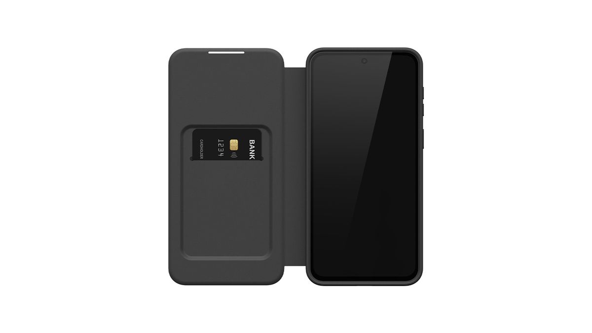 Samsung A57 Wallet Flip Case Black