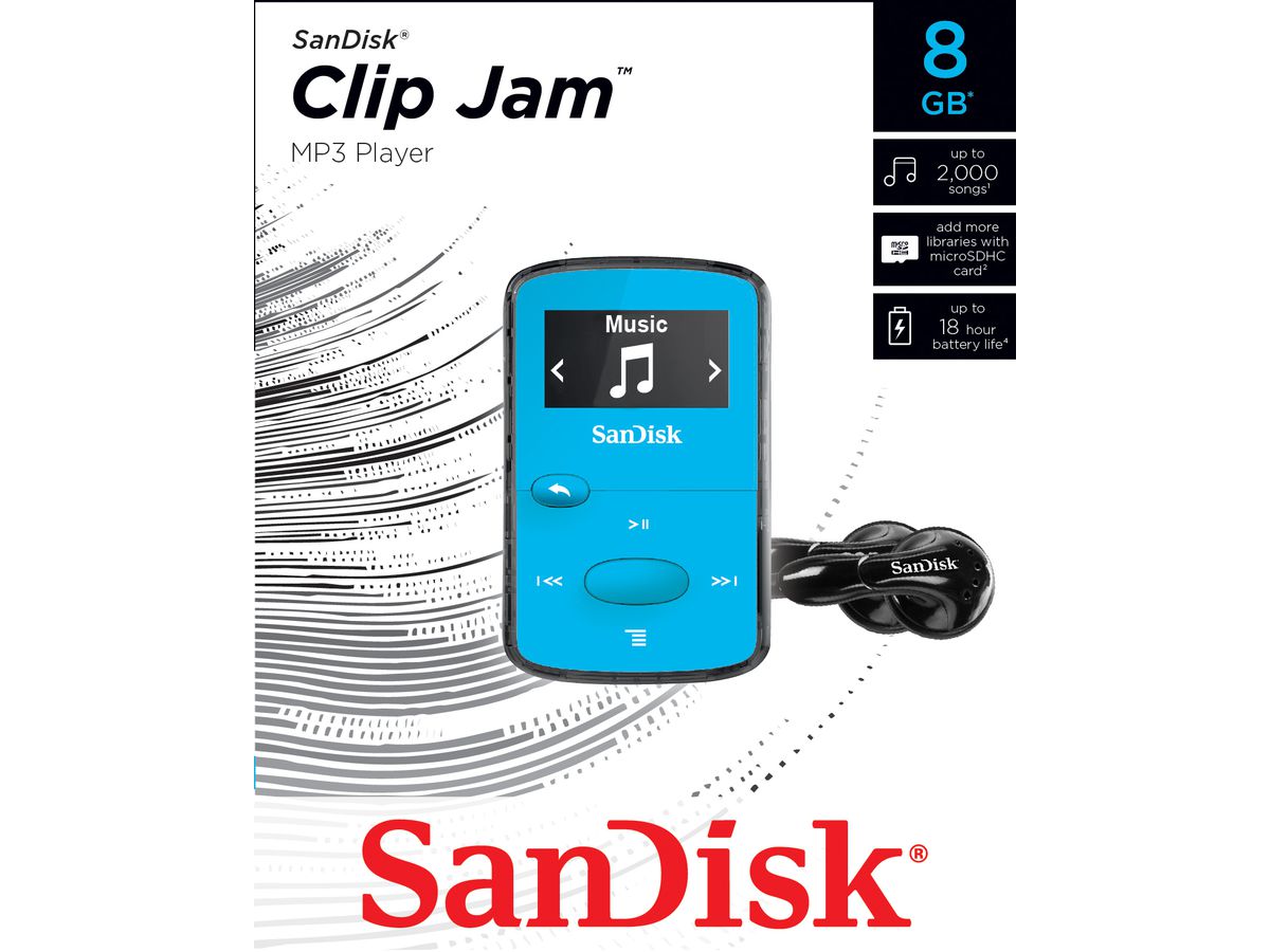 SanDisk Clip Jam 8GB Blue