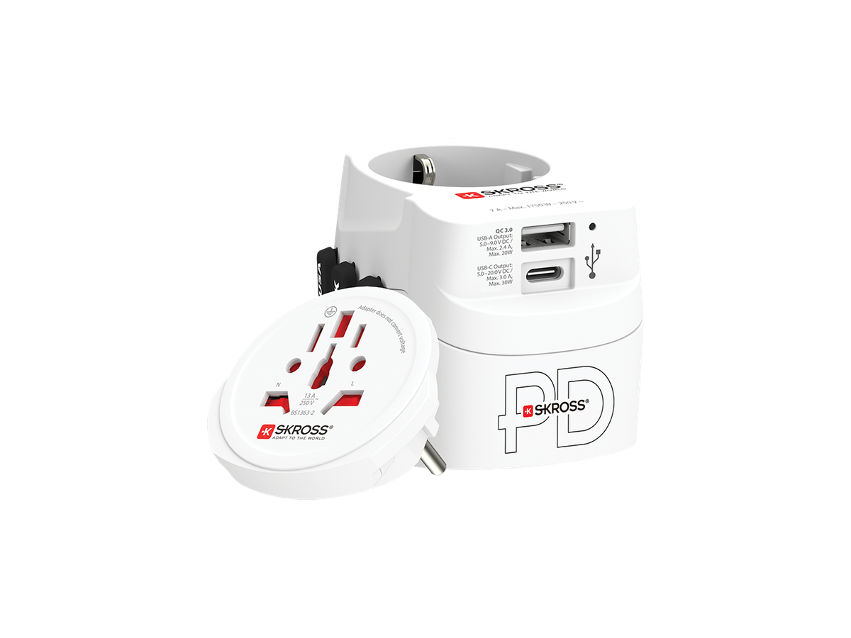 Skross PRO Light USB AC30PD World