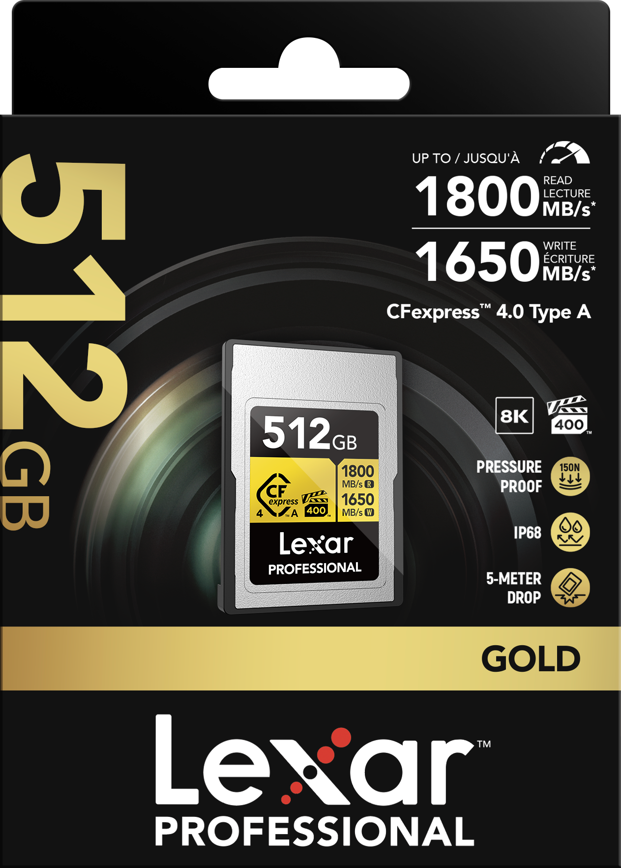 Lexar 1800MB/s CFexpress 4.0A 512GB Gold