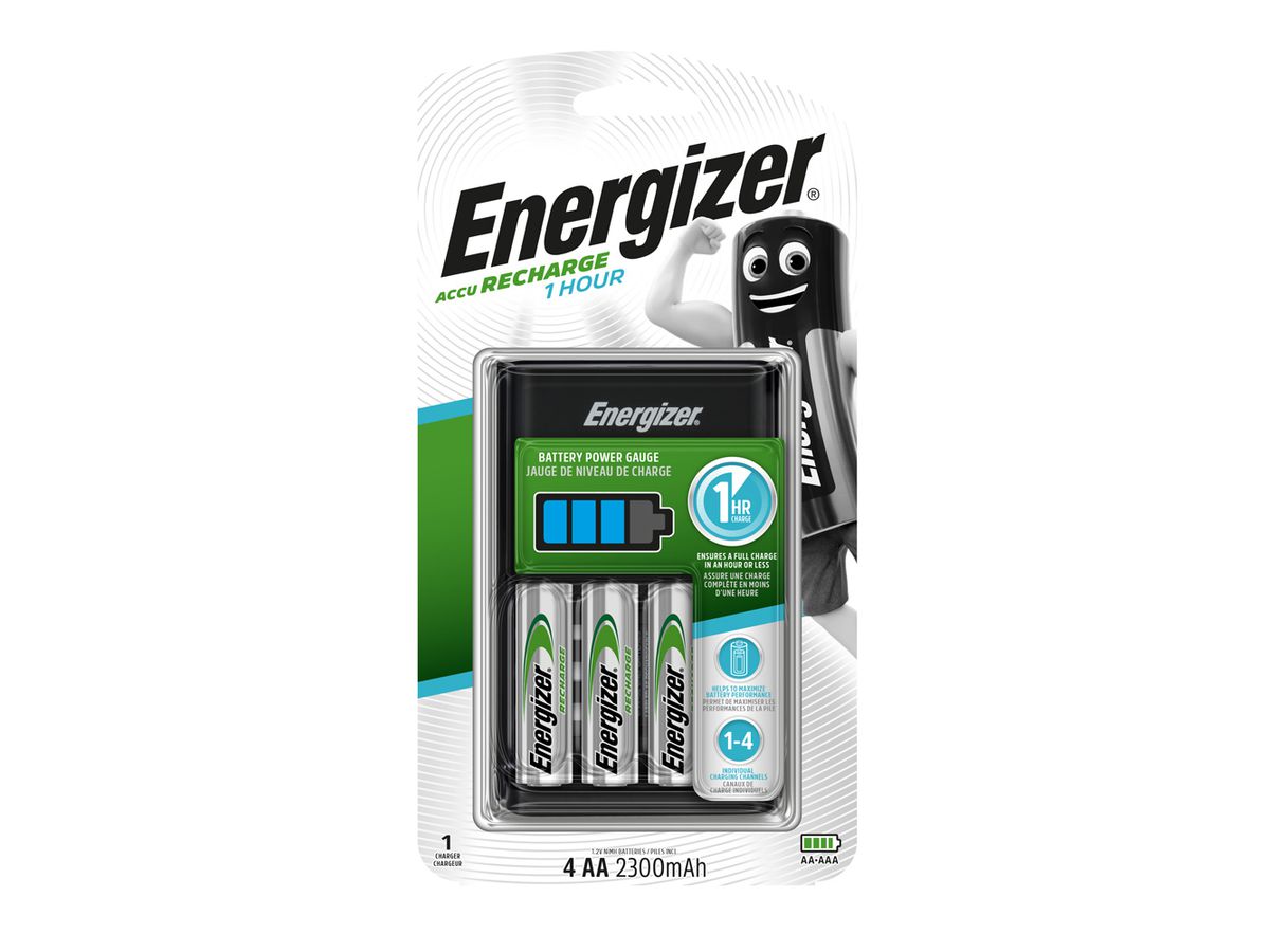 Energizer chargeur 1-heure AC/DC