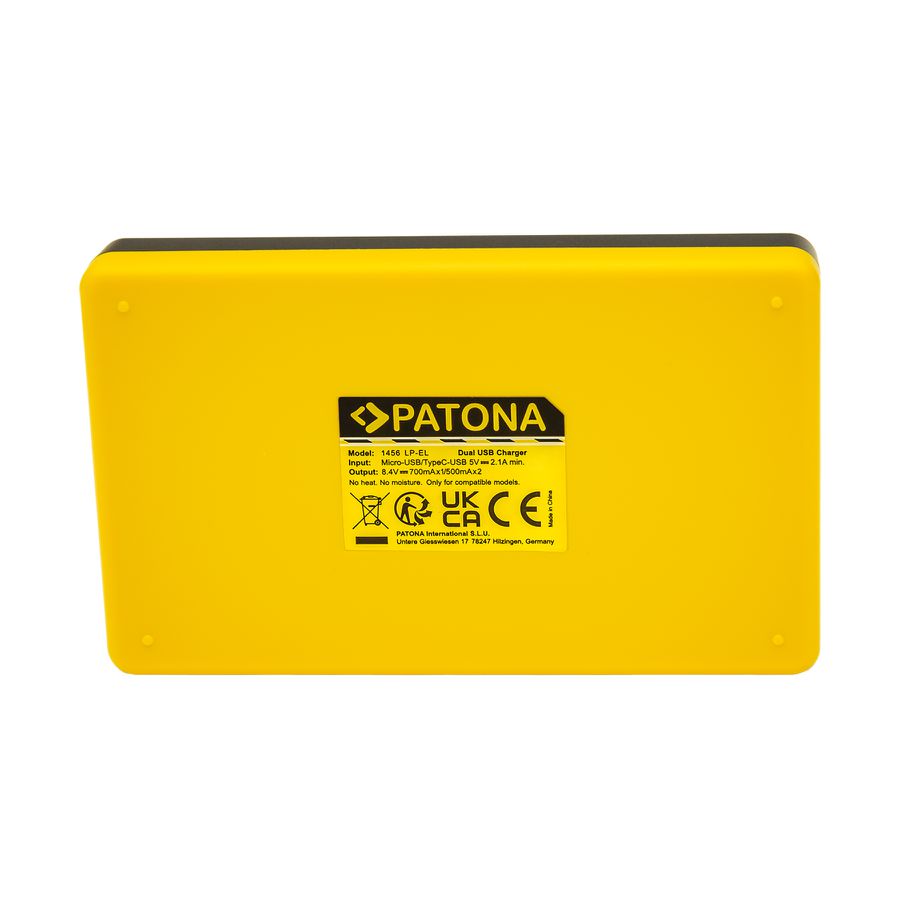 Patona Ladegerät Dual USB Canon LP-EL
