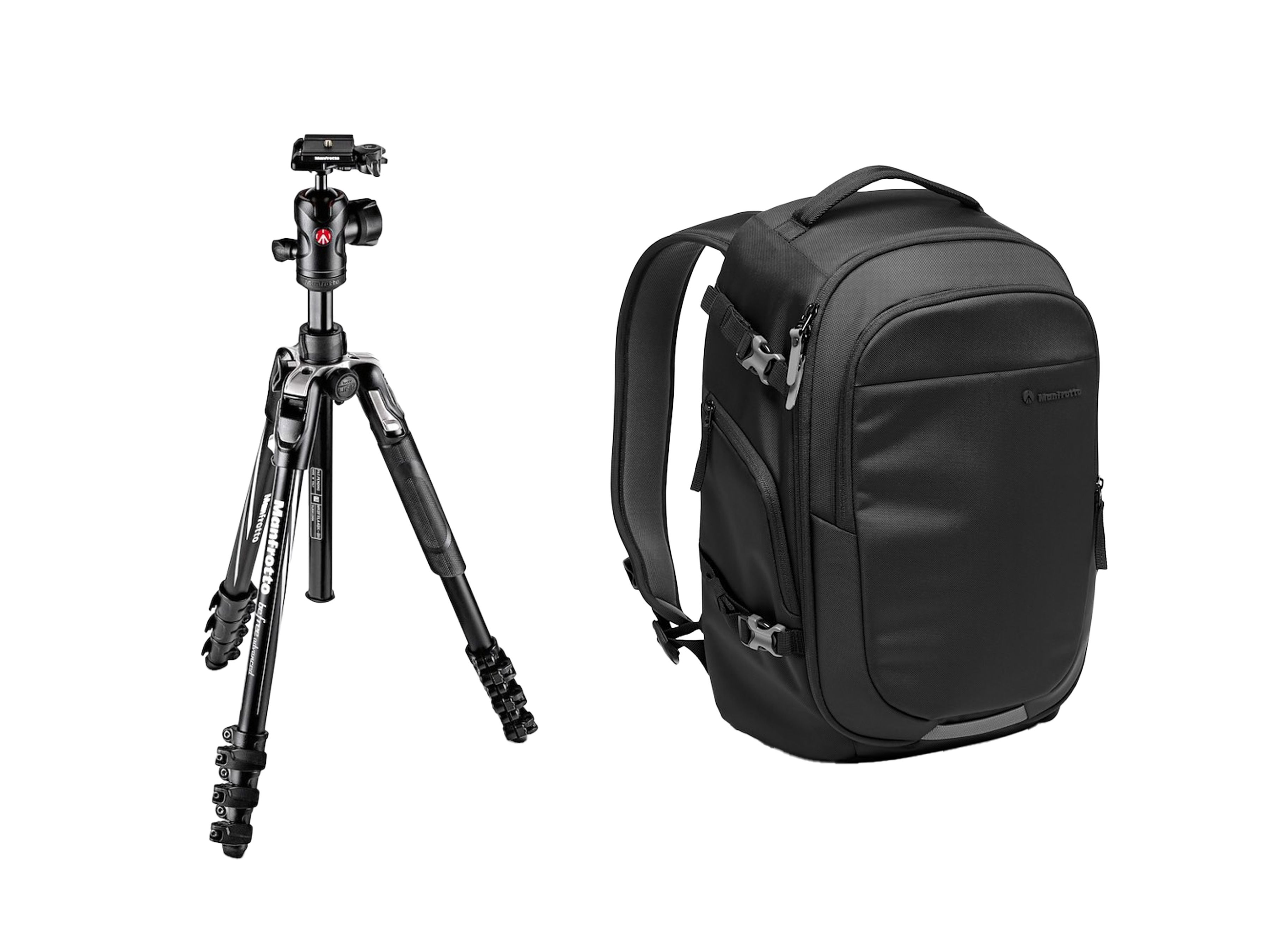 Manfrotto Befree + Gear Backpack Kit