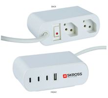 Skross Office Station USB AC 2xT13 65W