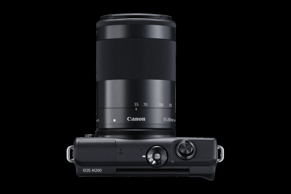 Canon EOS M200 + 15-45 + 55-200 Schwarz
