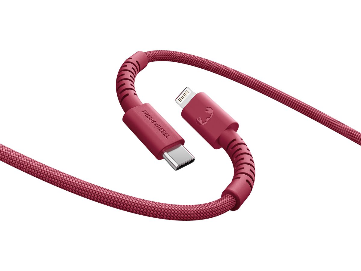 Fresh 'n Rebel USB-C to Lightning Red