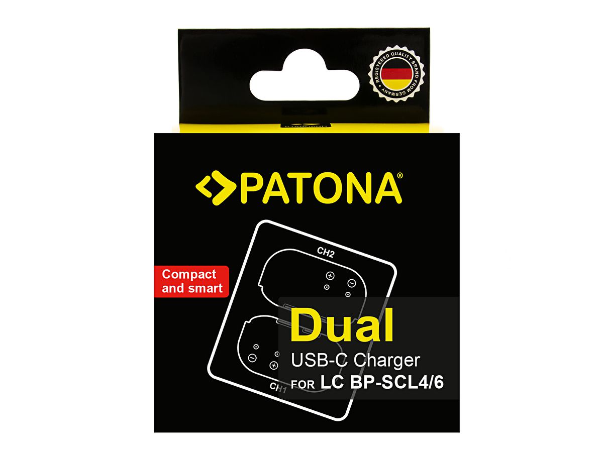 Patona Chargeur Dual Leica BP-SCL6