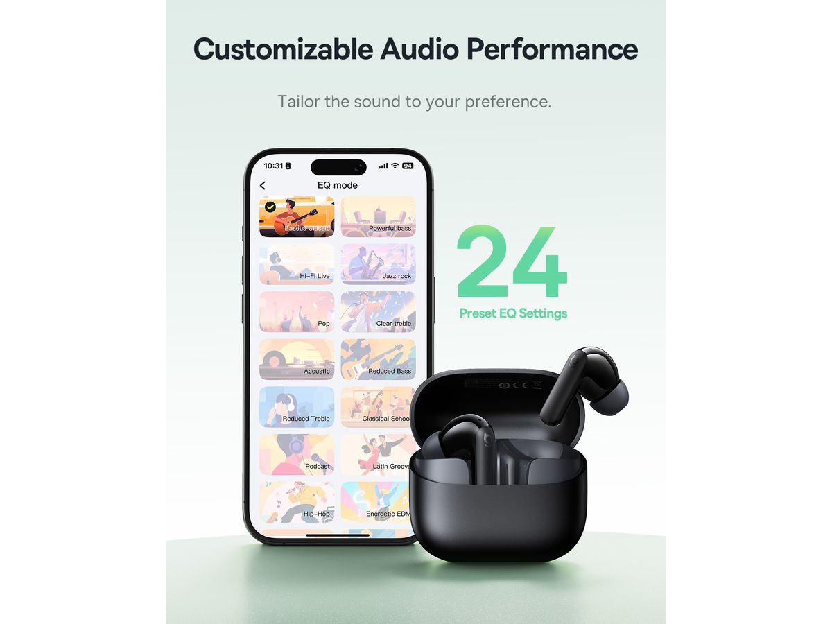 Baseus Bass BP1 NC InEar TWS Earbuds Bl