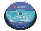 Verbatim CD-R Spindle 700MB 52x 10 Pack