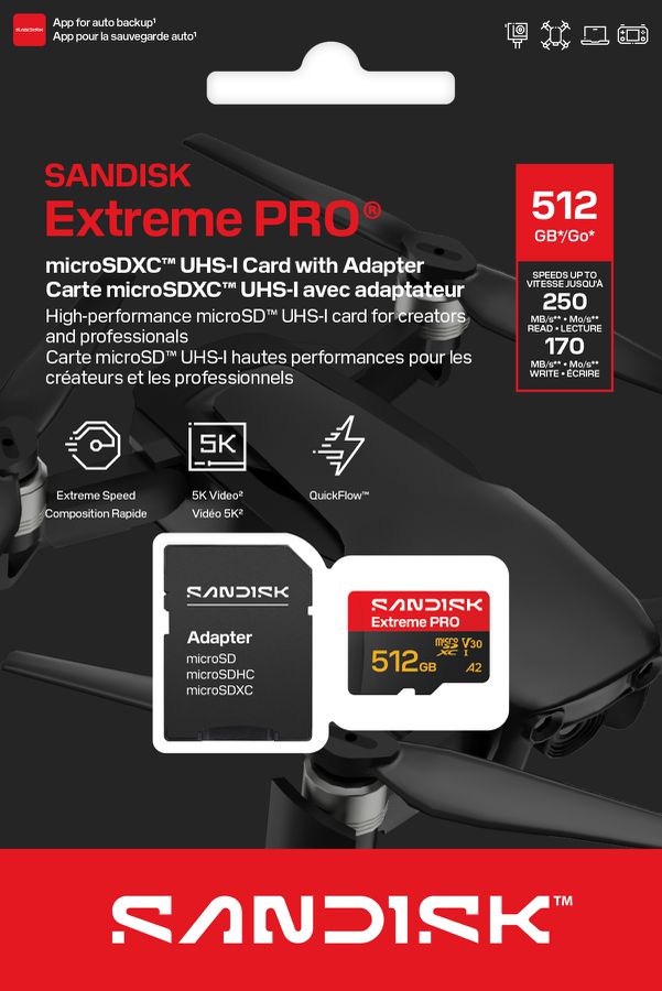 SANDISK Extreme PRO microSDXC 512GB
