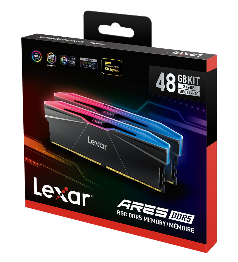 Lexar ARES DDR5 8000 MHz UDIMM 2x24GB