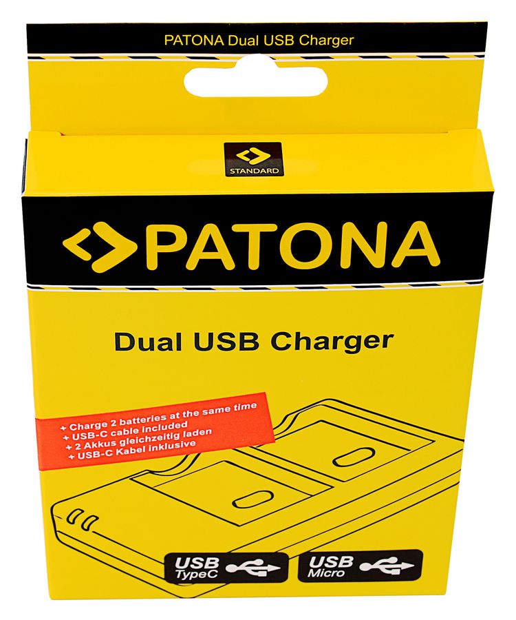 Patona Chargeur Dual USB Olympus BLN1