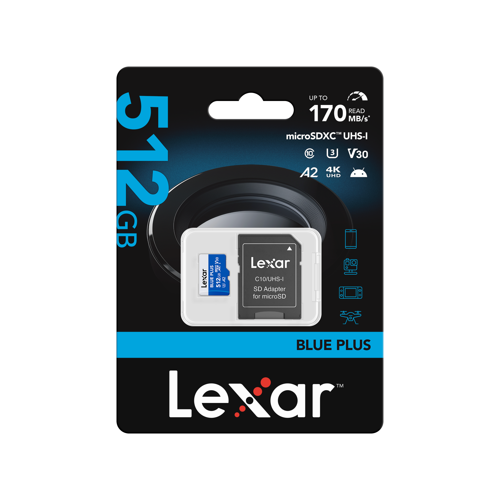 Lexar microSDXC 100MB/s Blue Plus 512GB