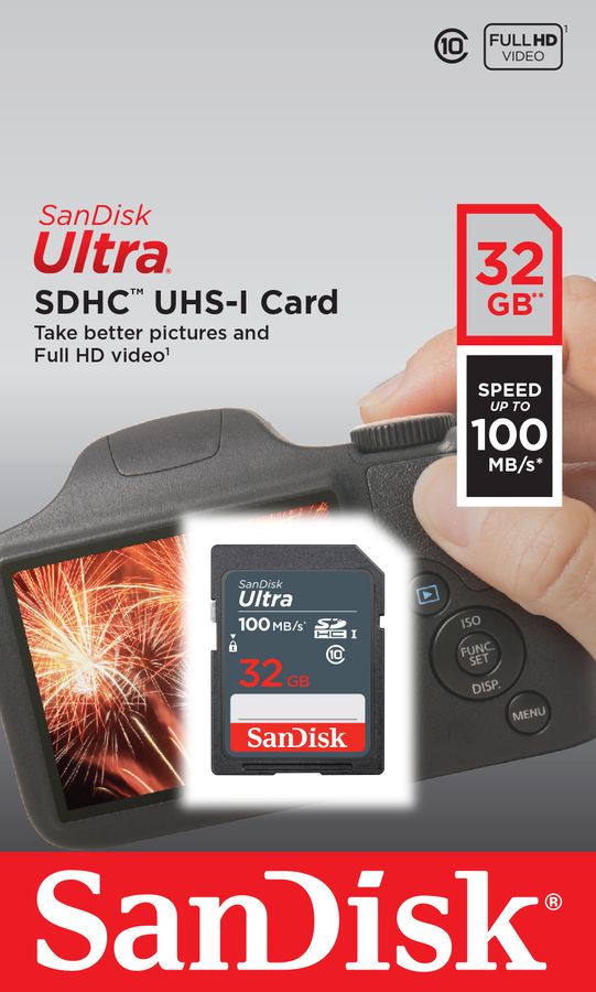 SanDisk Ultra SDHC 100MB/s 32GB