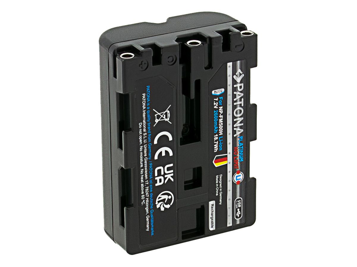 Patona Platinum Sony NP-FM500H USB-C