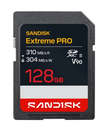SANDISK Extreme PRO 310MB/s SDXC 128GB
