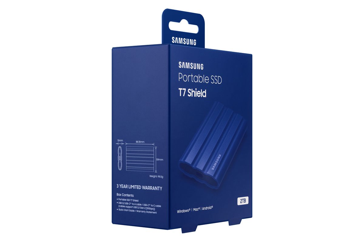 Samsung PSSD T7 Shield 2TB blue
