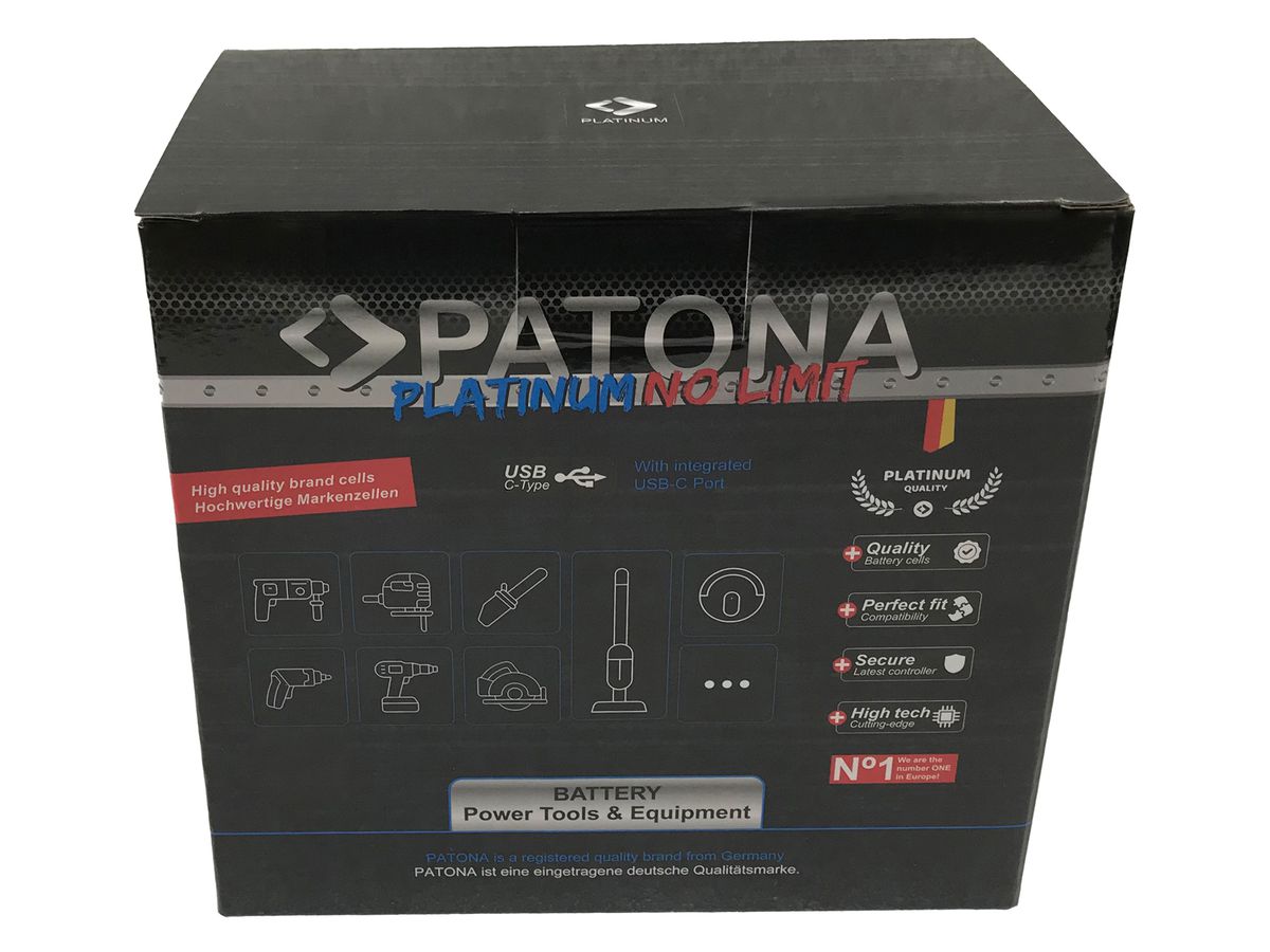 Patona Platinum Battery f. Dewalt DCB184
