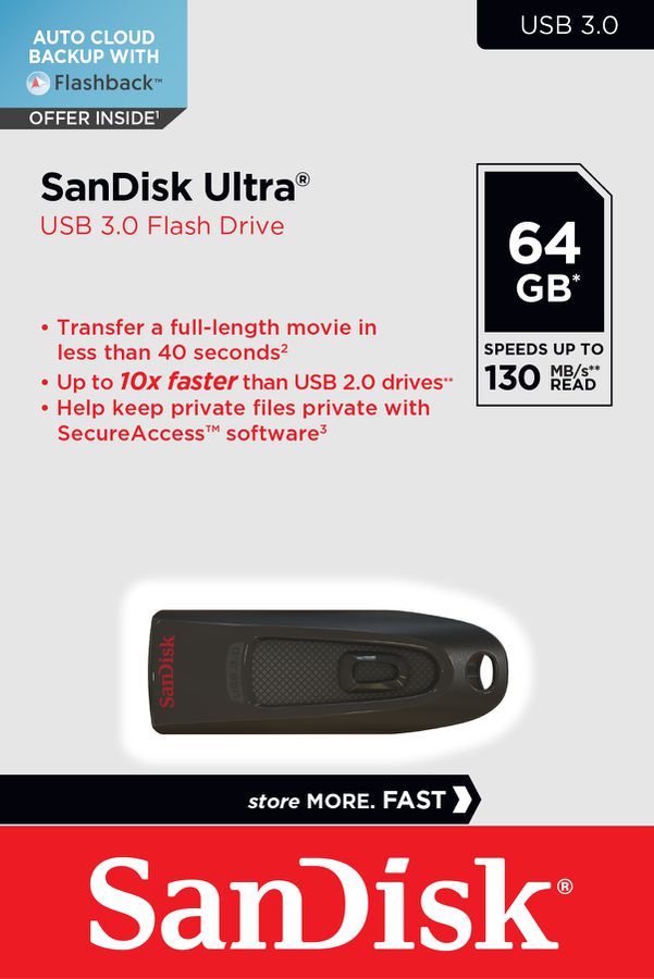 Sandisk Ultra USB 3.0 130MB/s 64GB