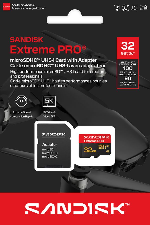 SANDISK Extreme PRO microSDHC 32GB