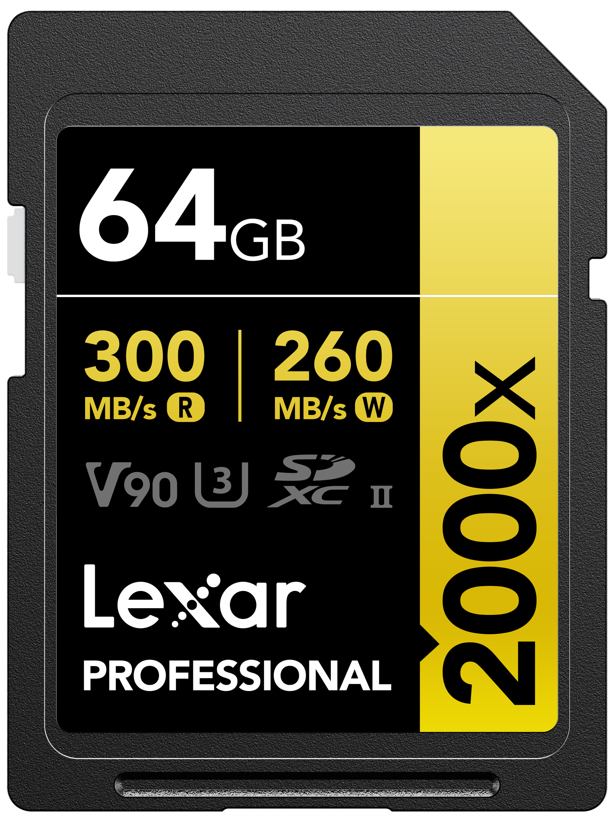 Lexar 2000x UHS-II SDXC 64GB Gold