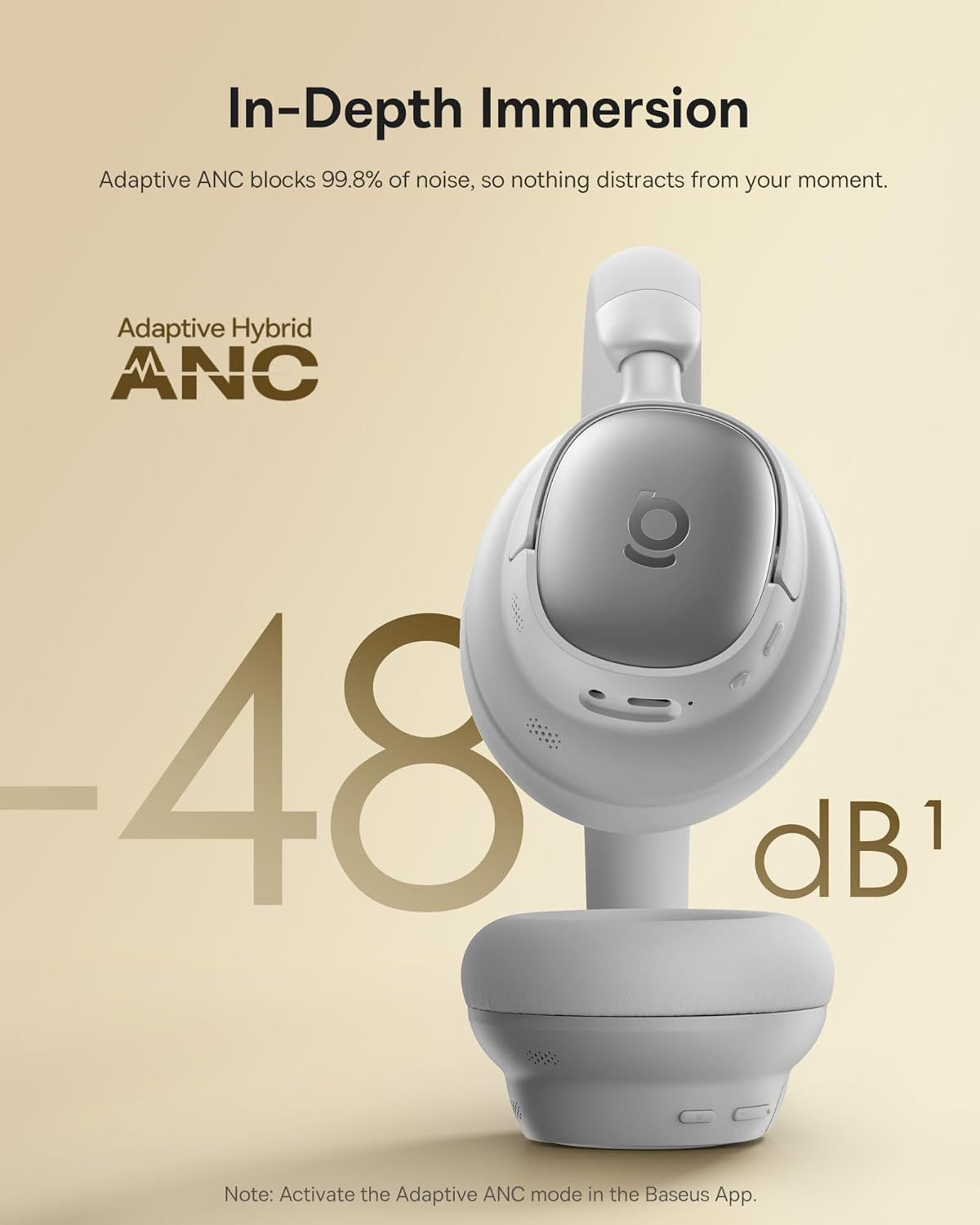 Baseus Bowie MH1 Wirel ANC Headphones Gr