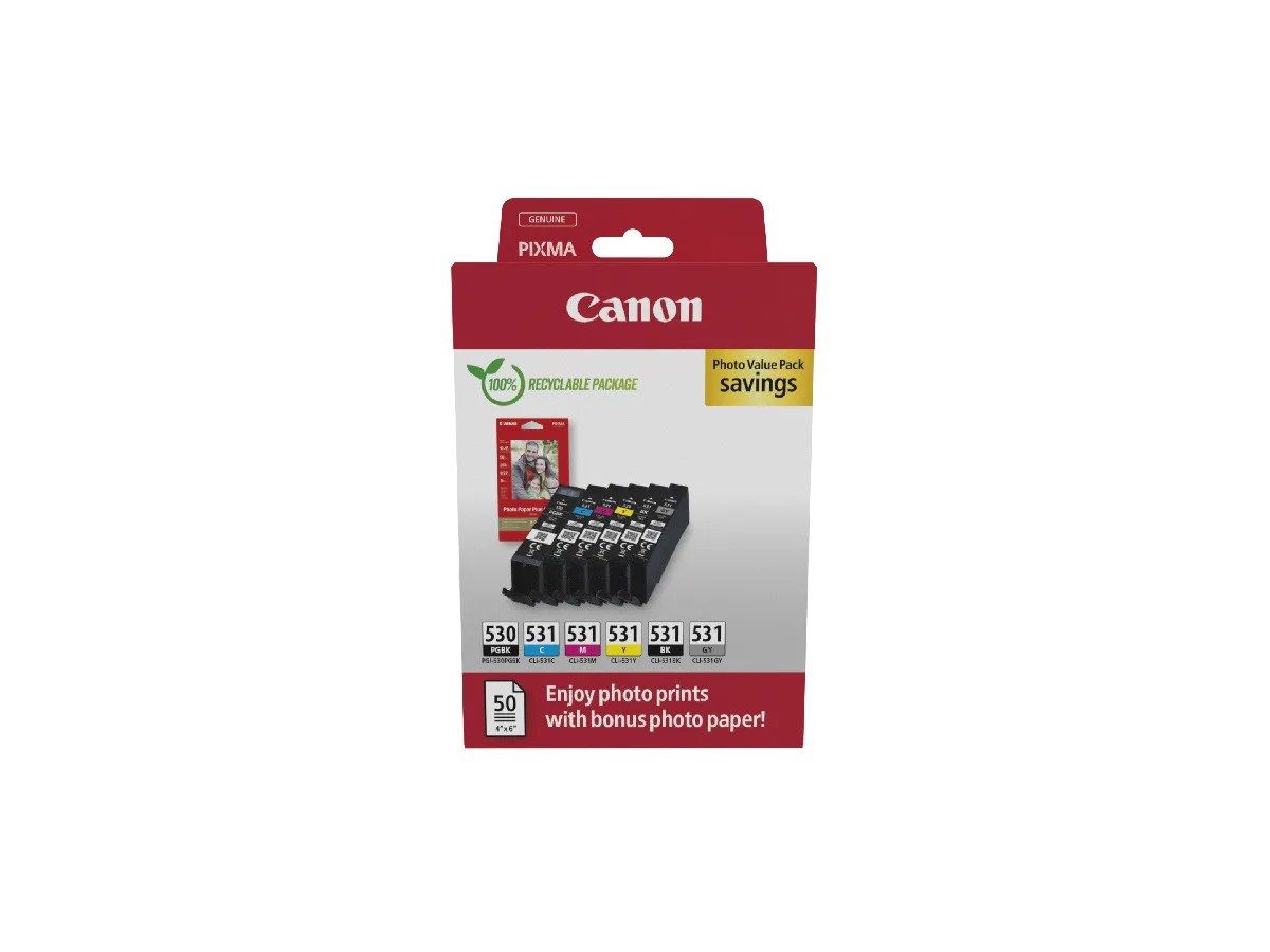 Canon PG-530/CLI-531/PP-201  Value Pack