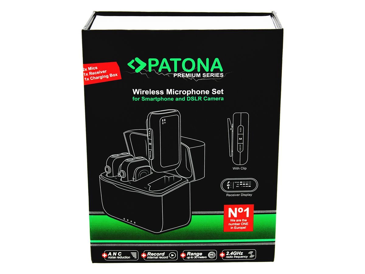 Patona Wireless Lavalier Mikrofon Set