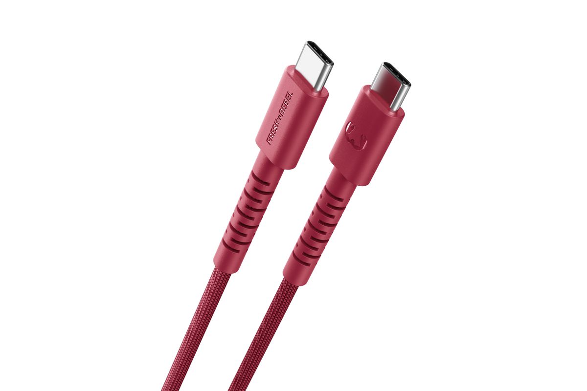 Fresh 'n Rebel USB-C to USB-C Berry Red