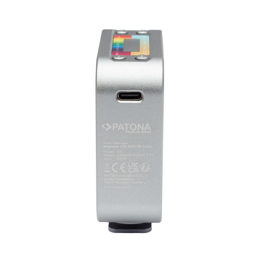 Patona doppelseitige RGB Videoleuchte