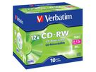 Verbatim CD-RW Jewel 700MB 12x 10 Pack