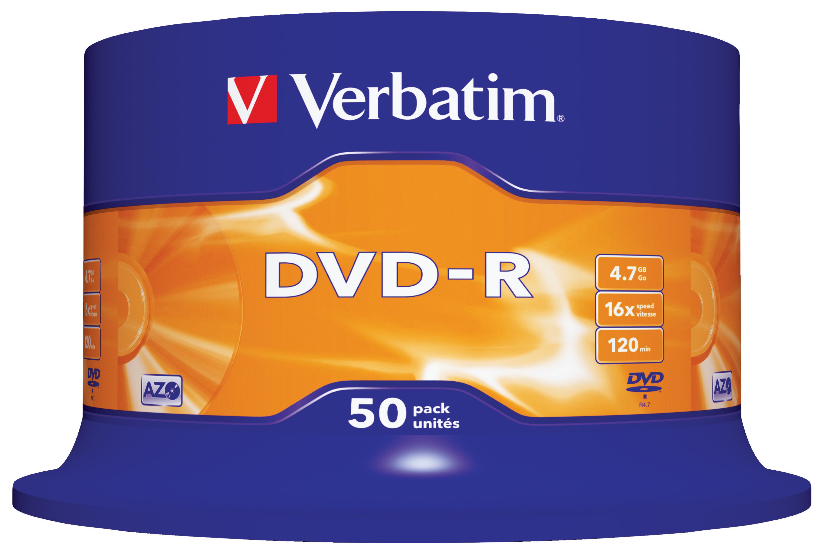 Verbatim DVD-R Spindle 4.7GB 16x 50 Pack