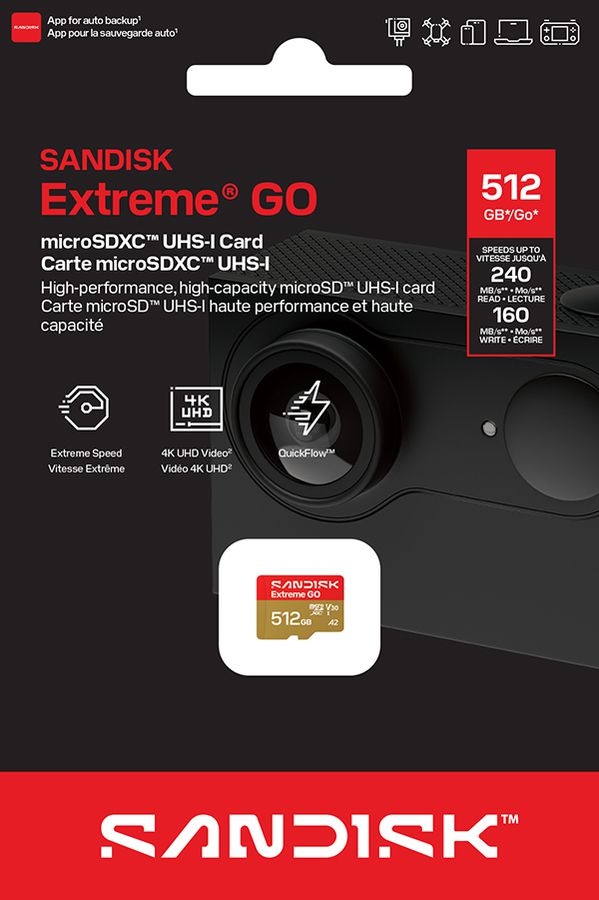 SANDISK Extreme GO microSDXC 512GB