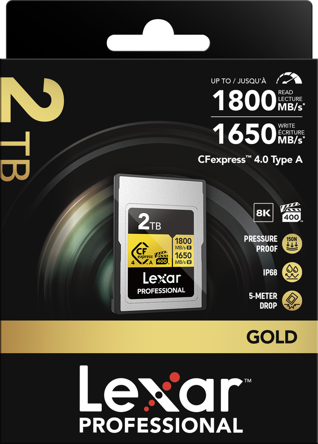 Lexar 1800MB/s CFexpress 4.0 A 2TB Gold