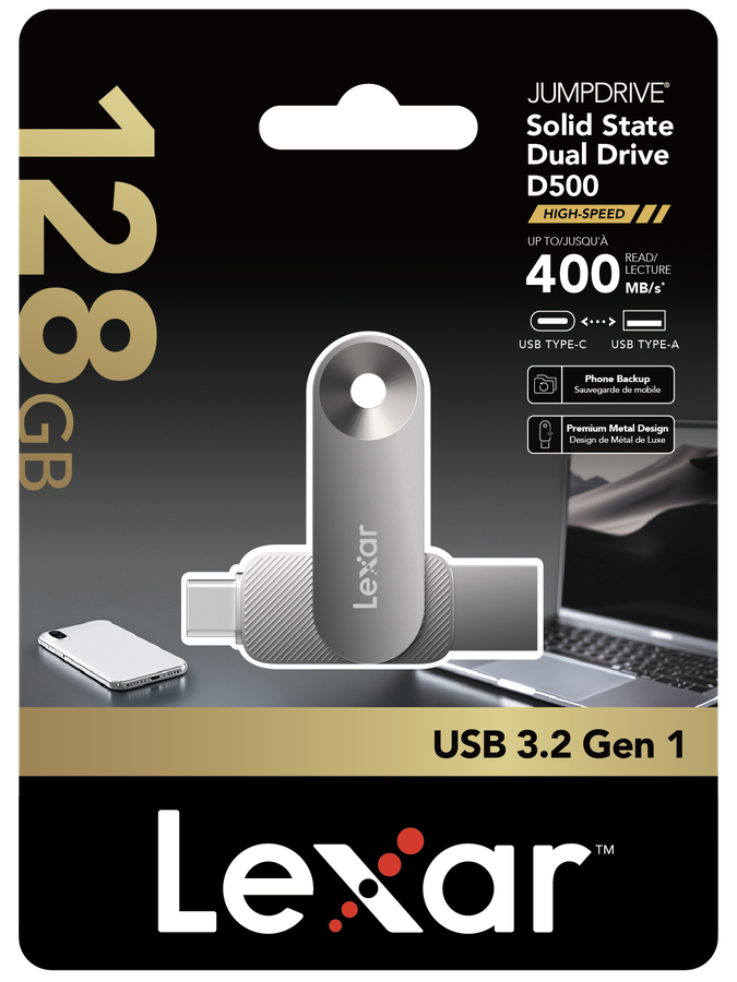 Lexar Dual Drive USB 3.2 128GB