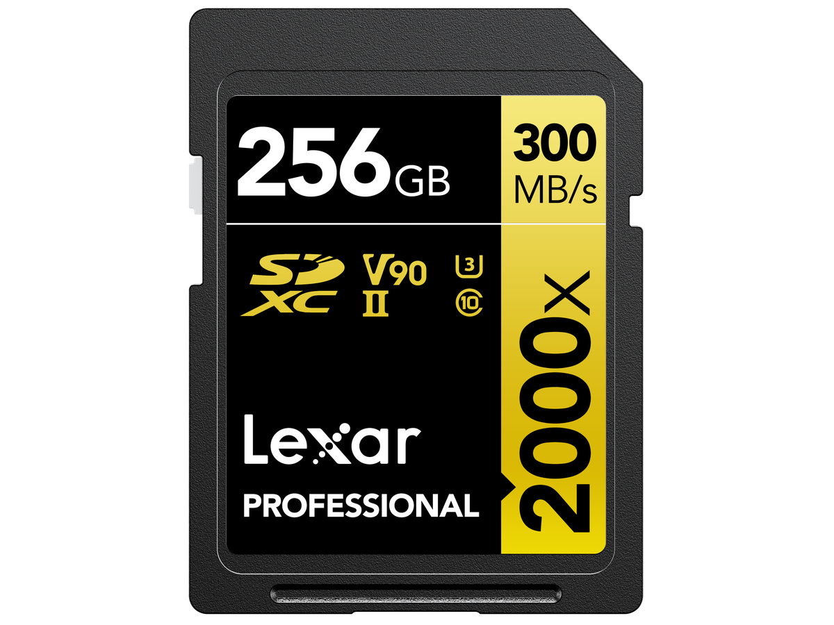 Lexar 2000x UHS-II SDXC 256GB Gold