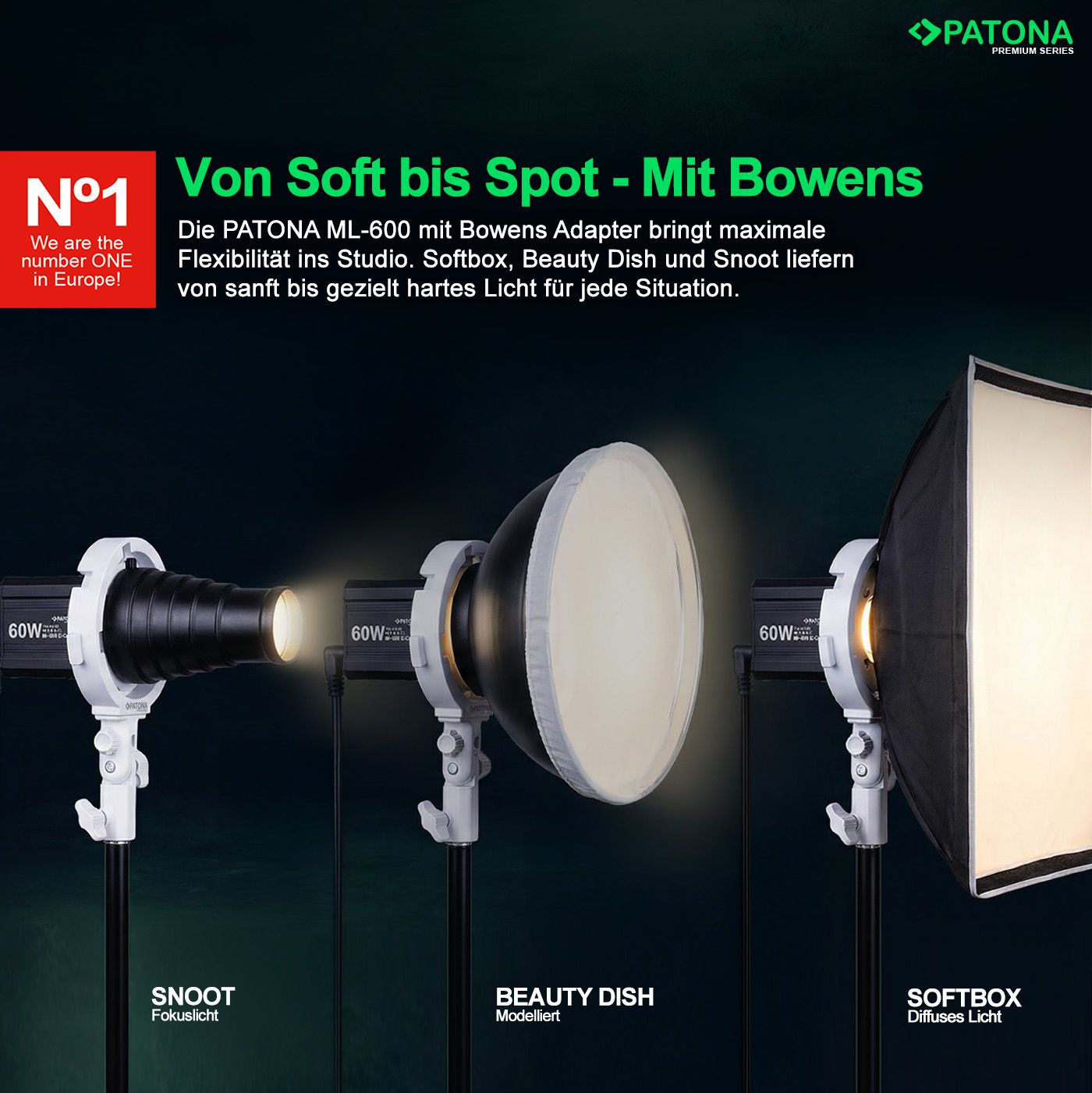 Patona Premium Bowens Halterung ML-600