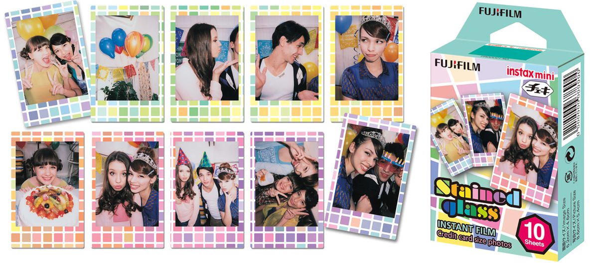 Fujifilm Instax Mini 10 Blatt Stained Gl