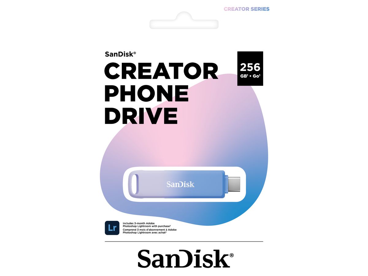 SanDisk Creator Phone Drive USB-C 256GB