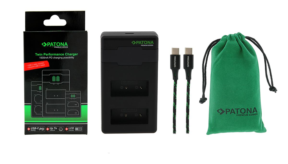 PATONA Premium chargeur double NP-W126