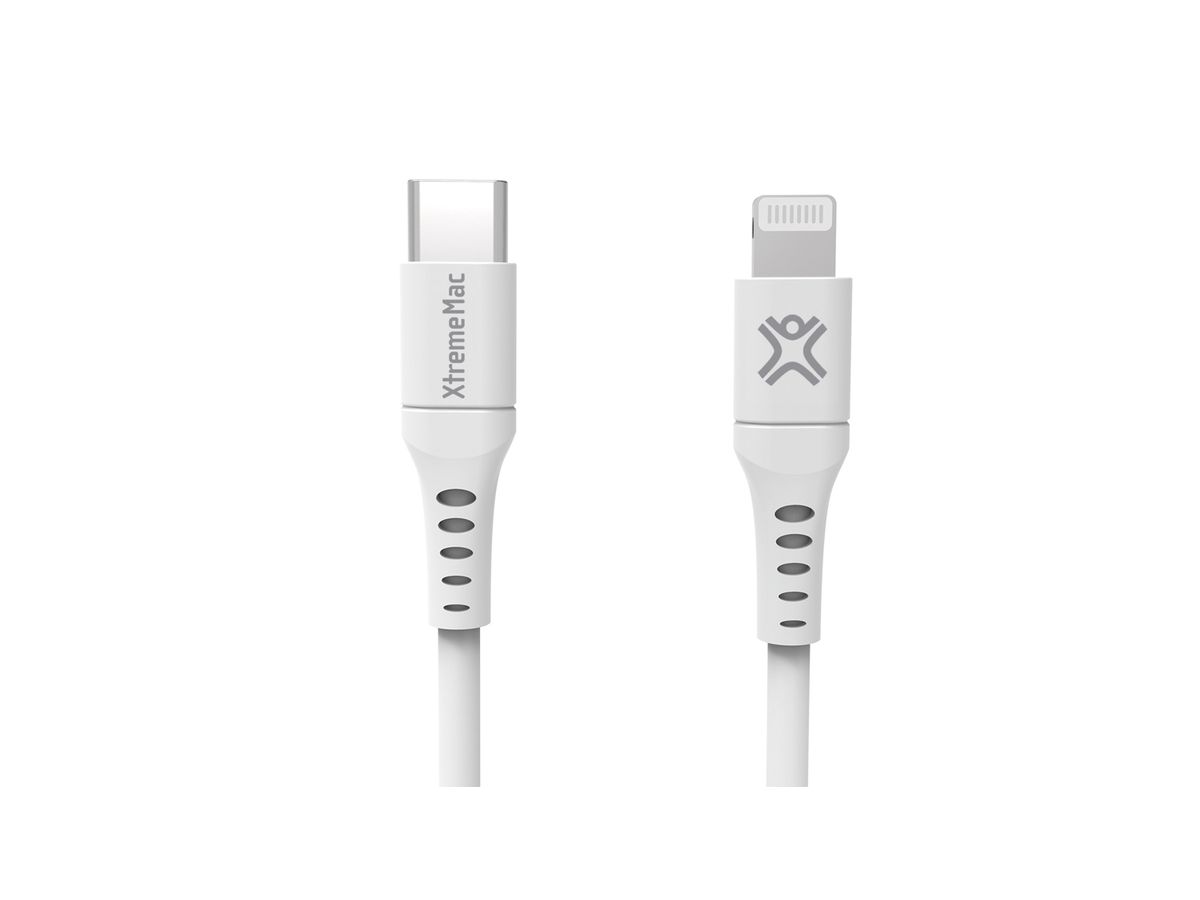 XtremeMac Lightning to USB-C 2m white