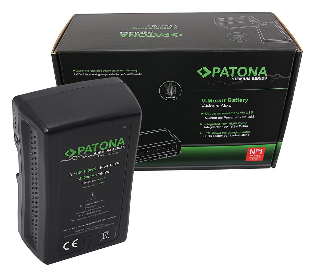 Patona Premium Akku Sony BP-190WS