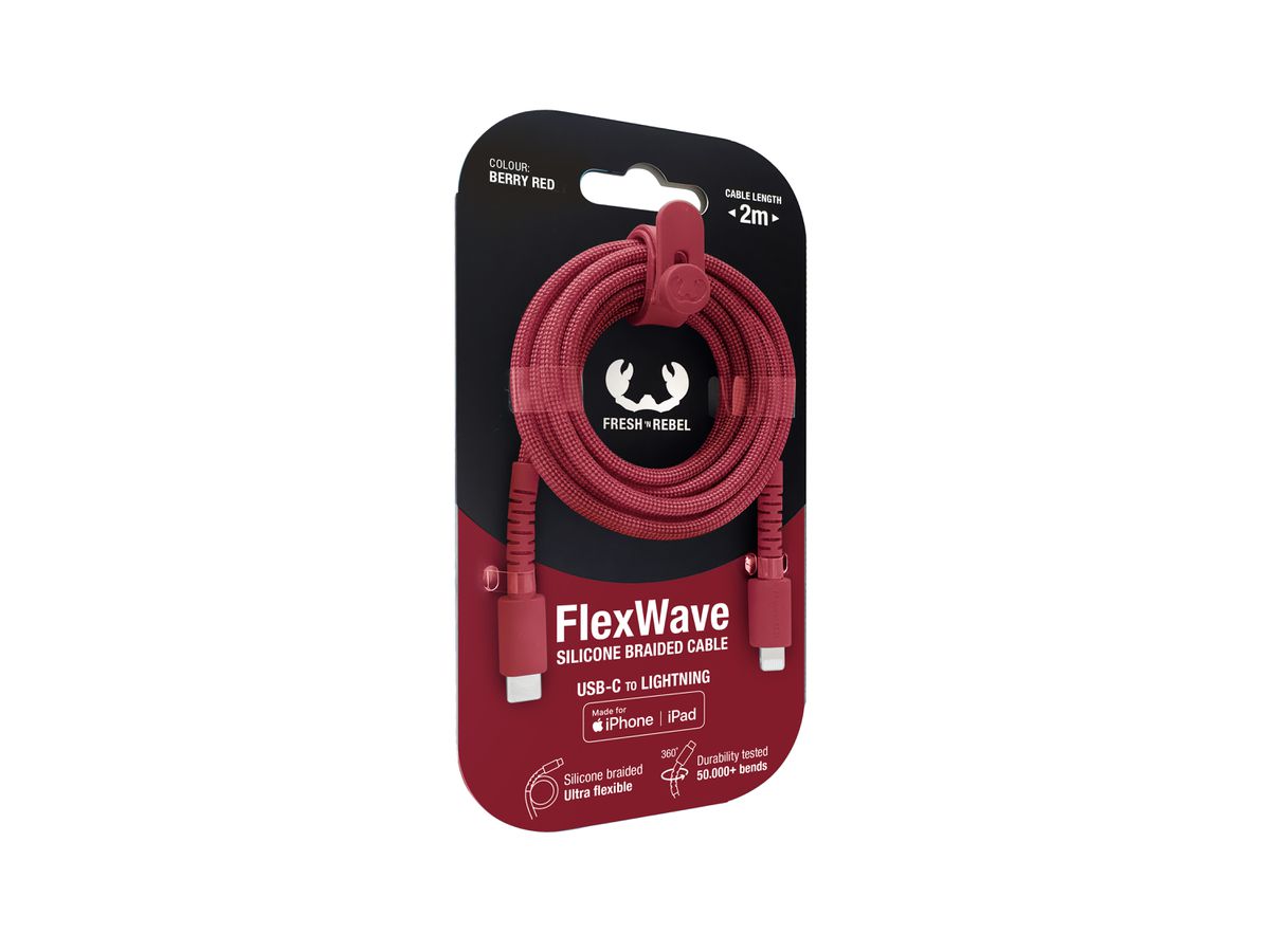 Fresh 'n Rebel USB-C to Lightning Red