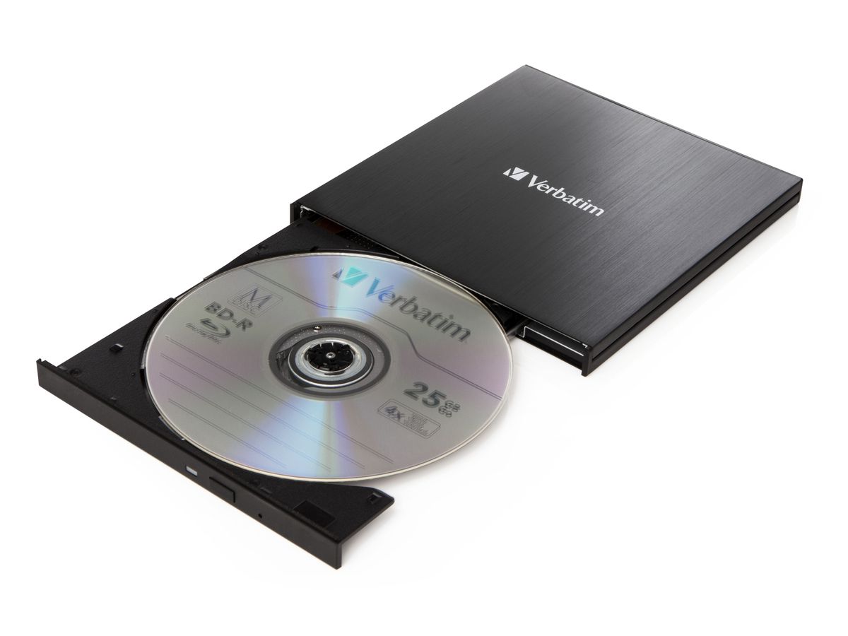 Verbatim Slimline Blu-ray Writer 4K USBC