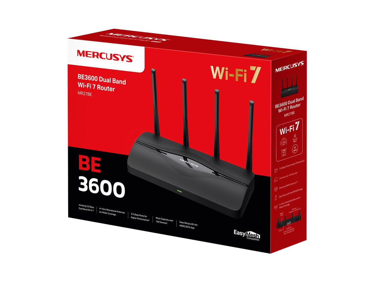 Mercusys BE3600 Dual-Band Wi-Fi 7 Router