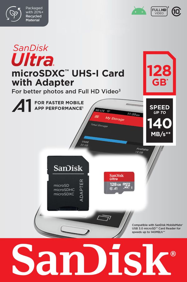 SanDisk Ultra 140MB/s microSDXC 64GB