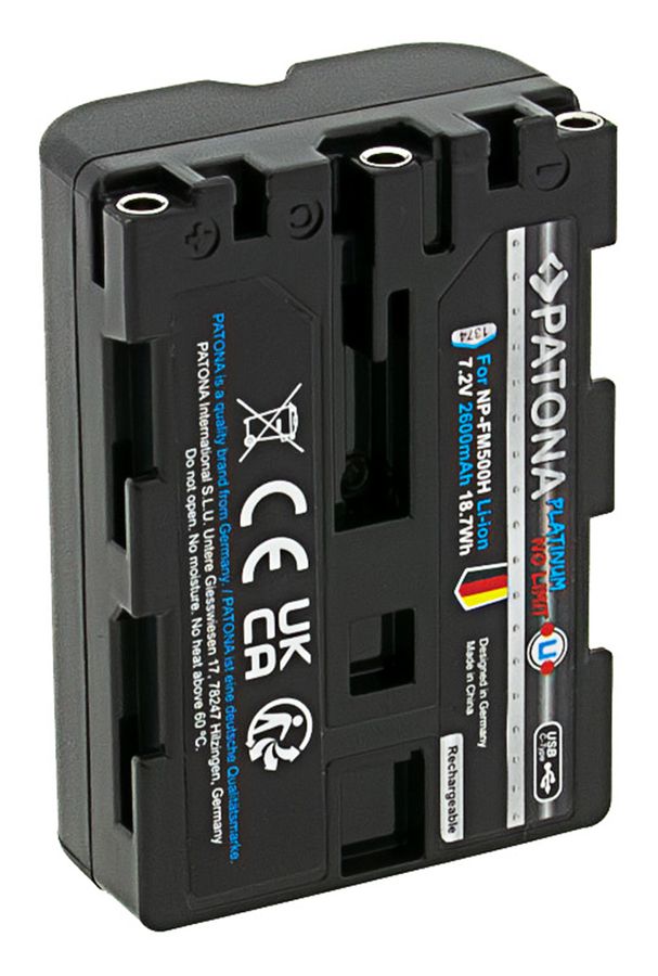 Patona Platinum Sony NP-FM500H USB-C