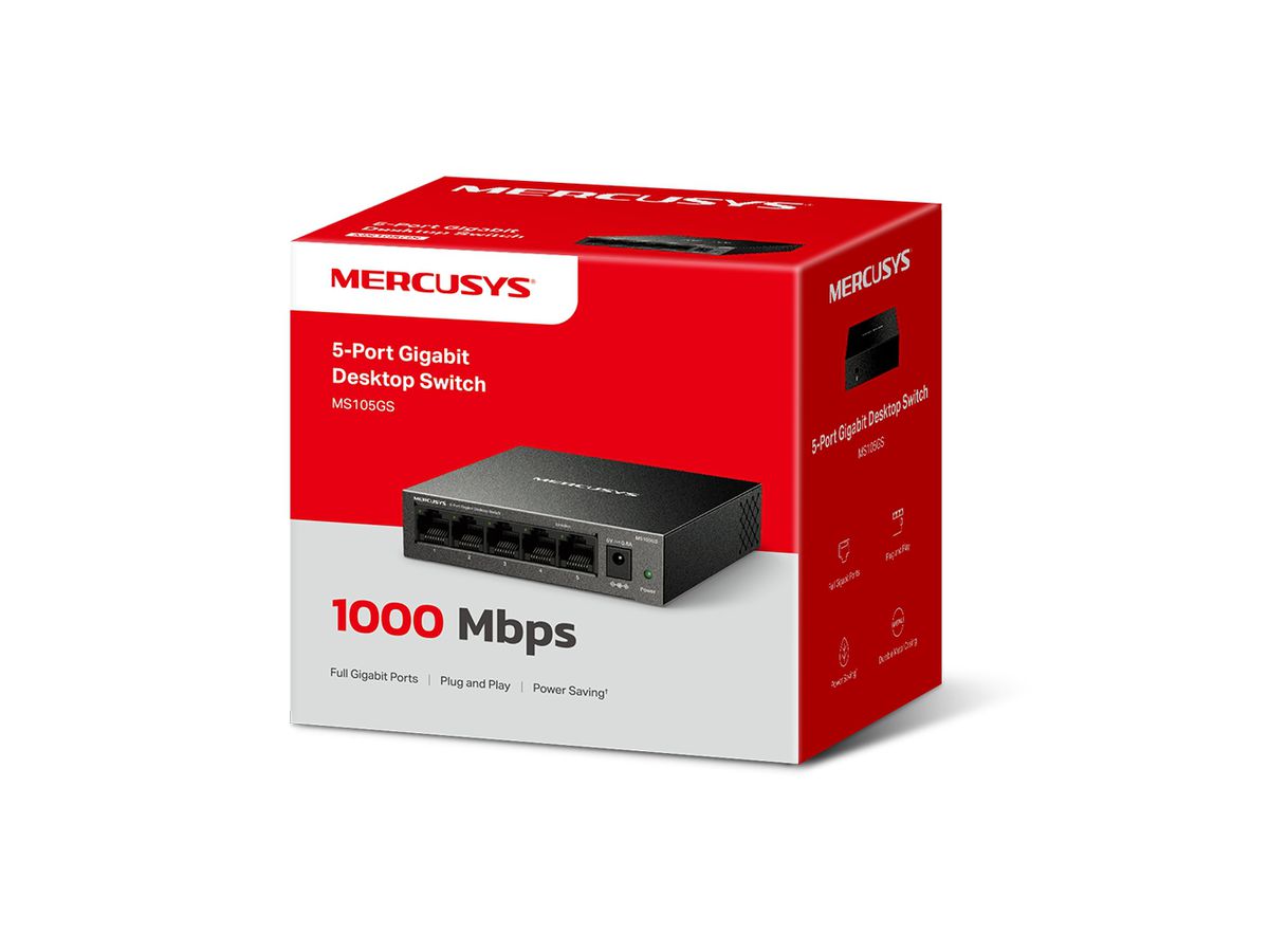 Mercusys 5-Port Gigabit Desktop Switch
